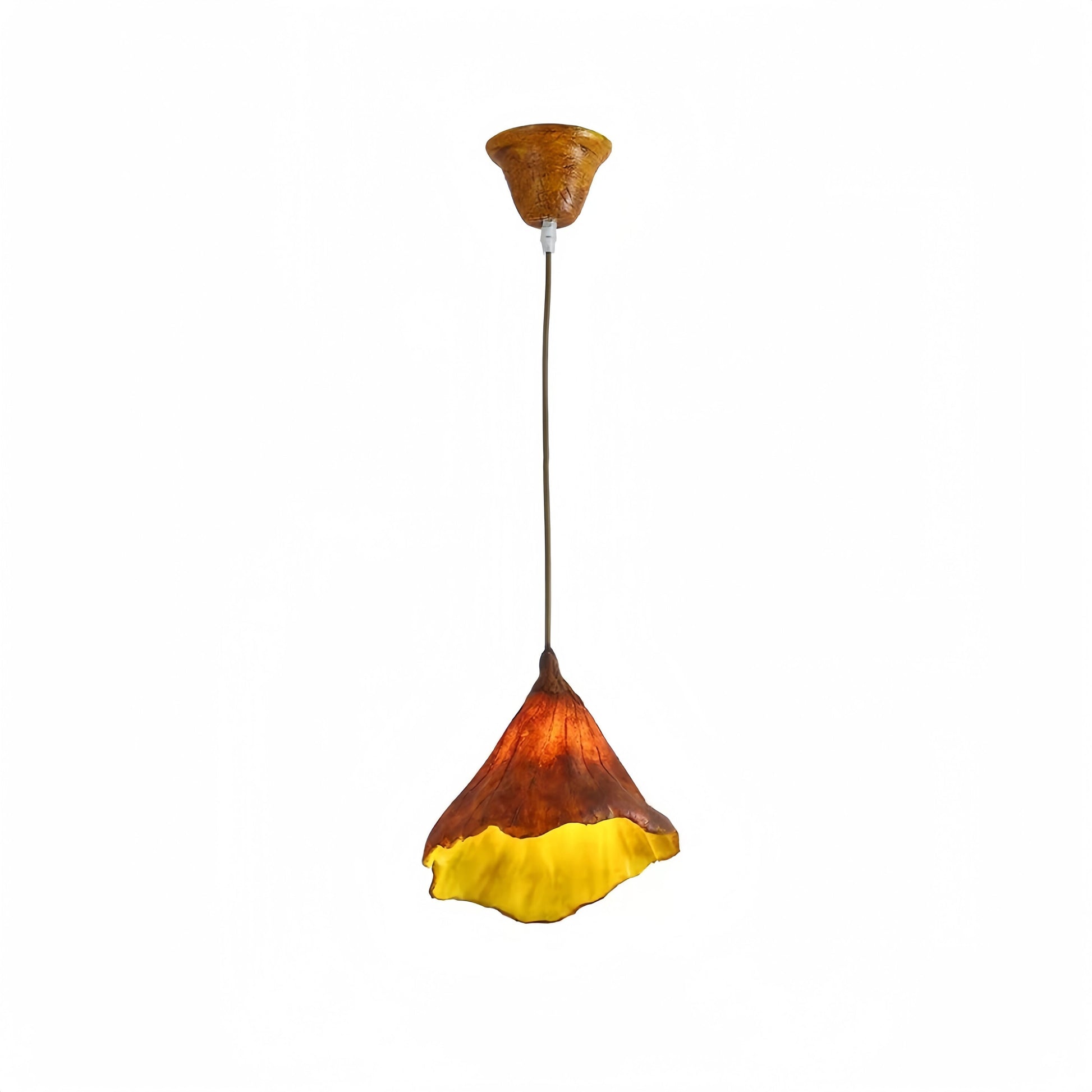 Nordic Natural Style Lotus Leaf Hanging Pendant Light Art Deco